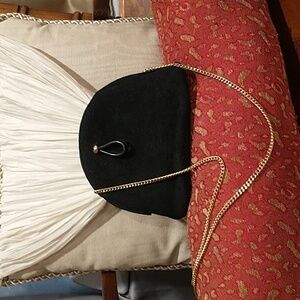 Price Drop Vintage Rosenfeld Elegant Black and Gold Chain Women's Bag